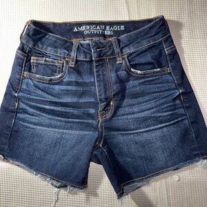 American Eagle Outfitters women Dark Blue Jean Shorts